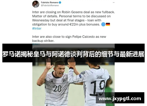 罗马诺揭秘皇马与阿诺德谈判背后的细节与最新进展